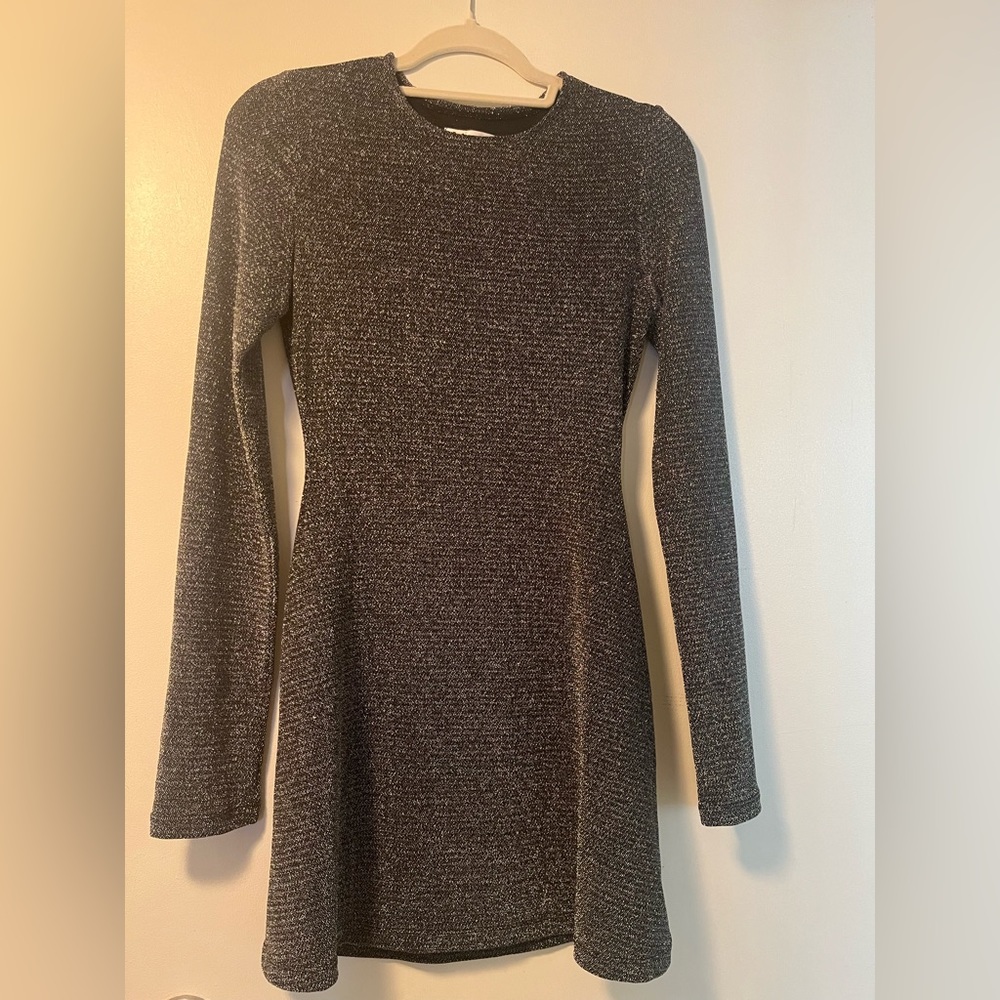 Reformation Gray Knit Dress